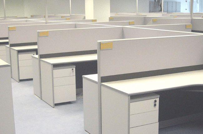 带隔断的办公桌怎么安装？